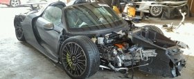 A Little Totaled Porsche 918 Spyder Appears at Salvage Auction